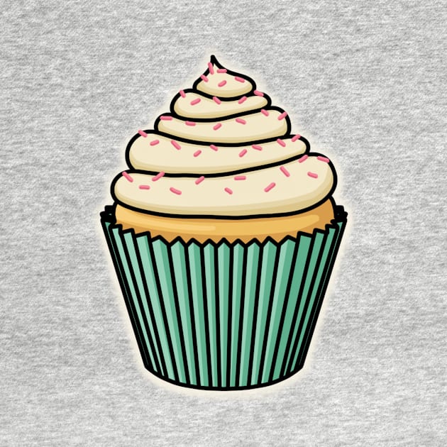 Cute Cupcake with Pink Sprinkles! by AlmightyClaire